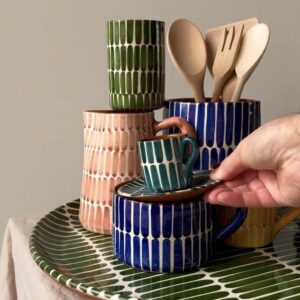 Set of cups and ladles