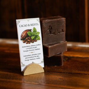 Jabón artesanal con Cacao & Menta