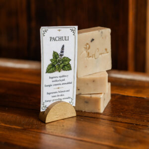 Jabón artesanal con Pachuli